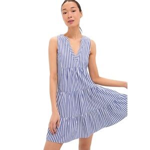 Pomander Place Kenzo Sleeveless Dress – Blue Stripe – XS